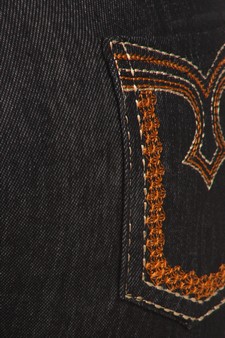 Lady's Fashion Jegging with Designery Back Pocket Embroidery Stitched style 5