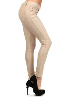 Women's Cotton-Blend 5-Pocket Skinny Jeggings style 2