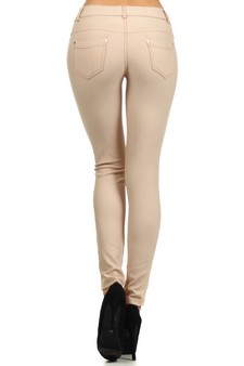 Women's Cotton-Blend 5-Pocket Skinny Jeggings style 3