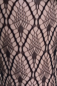 Lady's Papyrus Fashion Designed Fishnet Capri Tights style 4