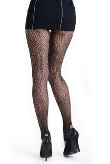 Lady's House of Diamonds Fashion Designed Stirr-up Fishnet Tights style 3