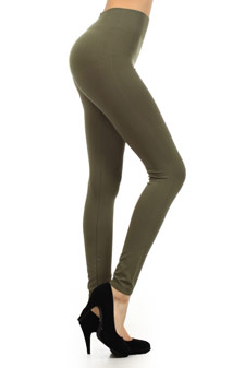 Solid Color Seamless Legging w/ 3" Waistband